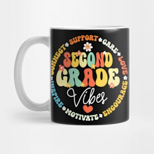 Groovy Second Grade Vibes 2Nd Grade Back To School Teacher Mug